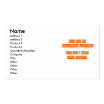 This IS my Halloween costume. Business Cards