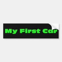 This is my very first car bumper stickers