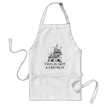this is not a church aprons