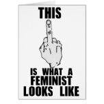 This Is What A Feminist Looks Like cards