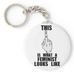 This Is What A Feminist Looks Like keychains