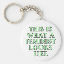 This is what a feminist looks like keychain
