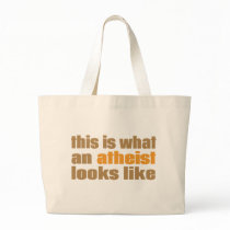 This is what an atheist looks like canvas bag