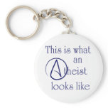 This Is What An Atheist Looks Like! keychains