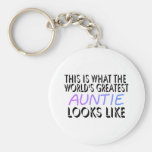 This Is What The World's Greatest Auntie (2) Key Chains