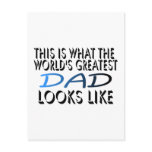 This Is What The World's Greatest Dad (2) postcards