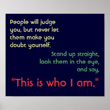 This Is Who I Am Print