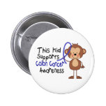 This Kid Supports Colon Cancer Awareness Pins