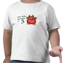 This little Monster is 3 T Shirts