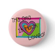 This OMA Much LOVED Pinback Button