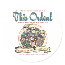This Ordeal 'Mayhem in the meadow' stuff Round Stickers