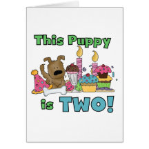 This Puppy is Two Tshirts and Gifts Card