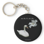 This Too Shall Pass Swan Affirmation Keychain