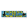 This Vehicle Howls at Railroads Bumper Sticker
