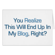 This will end up in my Blog