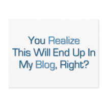 This will end up in my Blog