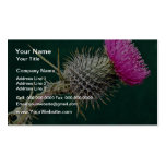 Thistle head  flowers business card