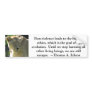 Thomas A. Edison Animal Rights quote Bumper Sticker