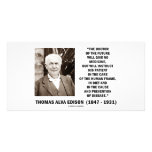 Thomas Edison Doctor Of Future Give No Medicine photo cards