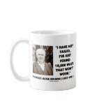 Thomas Edison Not Failed 10,000 Ways Won't Work mugs