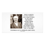 Thomas Edison Restlessness Discontent Progress Personalised Photo Card
