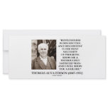 Thomas Edison Restlessness Discontent Progress rack cards