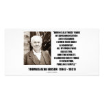 Thomas Edison Results Invention Pure Simple Quote photo cards