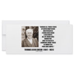 Thomas Edison Results Invention Pure Simple Quote rack cards