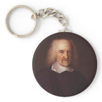 Thomas Hobbes of Malmesbury by John Michael Wright Key Chains