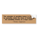 Thomas Jefferson Bumper Sticker bumper stickers