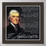 Thomas Jefferson - multiple quotes posters