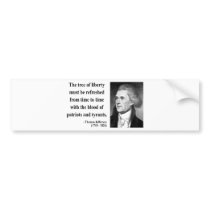 Thomas Jefferson Quote 12b Bumper Sticker