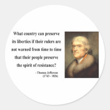 Thomas Jefferson Quote 16c Sticker