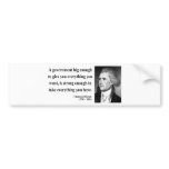 Thomas Jefferson Quote 1b bumper stickers