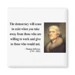 Thomas Jefferson Quote 3c magnets