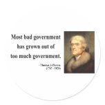 Thomas Jefferson Quote 7c stickers