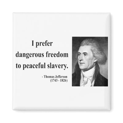 Thomas Jefferson Quote 9b Refrigerator Magnet by liberty_store