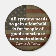 Thomas Jefferson Quote Refrigerator Magnets