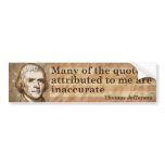Thomas Jefferson Quotes bumper stickers