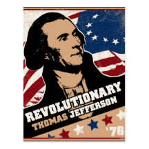 Thomas Jefferson Revolutionary Postcard