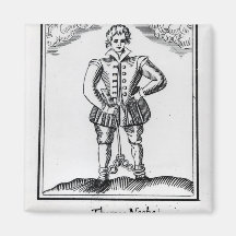 Thomas Nashe , from a pamphlet, pub. in 1597 Fridge Magnet
