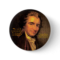 Thomas Paine, American - Button