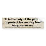 Thomas Paine DUTY OF THE PATRIOT Quote bumper stickers