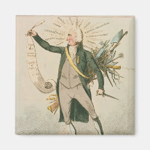 Thomas Paine Political Cartoon Magnets