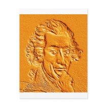 Thomas Paine portrait in gold Postcard