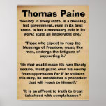 Thomas Paine Quotes Poster posters