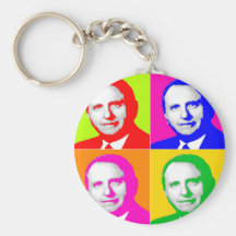 Thomas S. Monson Pop Art Key Chain