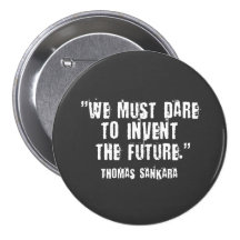 Thomas Sankara Black/White Button