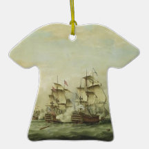 Thomas Whitcombe - The Battle of the Saints Ornament