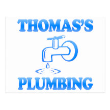 Thomas's Plumbing Post Card